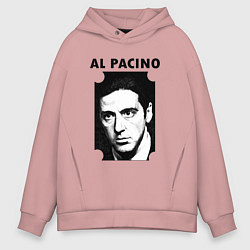Толстовка оверсайз мужская Аль Пачино, цвет: пыльно-розовый