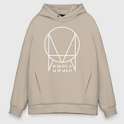 Толстовка оверсайз мужская OWSLA, цвет: миндальный