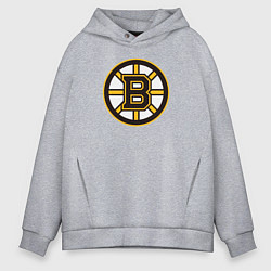 Толстовка оверсайз мужская Boston Bruins, цвет: меланж