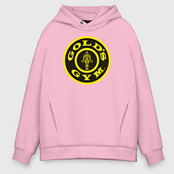 Толстовка оверсайз мужская Gold's Gym, цвет: светло-розовый
