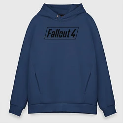 Толстовка оверсайз мужская Fallout 4, цвет: тёмно-синий