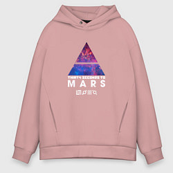 Толстовка оверсайз мужская 30 STM: cosmos, цвет: пыльно-розовый