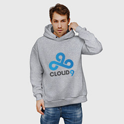 Толстовка оверсайз мужская Cloud9, цвет: меланж — фото 2