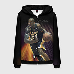 Толстовка 3D на молнии мужская Kobe Bryant, цвет: 3D-черный