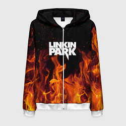 Мужская толстовка на молнии Linkin Park: Hell Flame