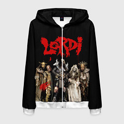 Толстовка 3D на молнии мужская LORDI, цвет: 3D-белый