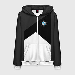 Толстовка 3D на молнии мужская BMW 2018 SportWear 3, цвет: 3D-белый