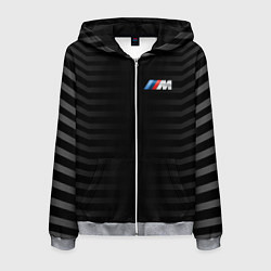 Мужская толстовка на молнии BMW M BLACK & GREY