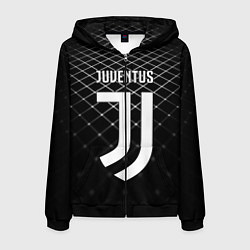 Мужская толстовка на молнии FC Juventus: Black Lines