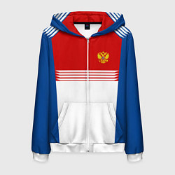 Мужская толстовка на молнии Russia: Retro Sport