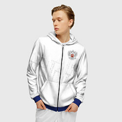 Толстовка 3D на молнии мужская Russia 2022 The Winner!, цвет: 3D-синий — фото 2