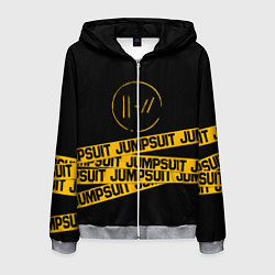 Толстовка 3D на молнии мужская Twenty One Pilots: Jumpsuit, цвет: 3D-меланж