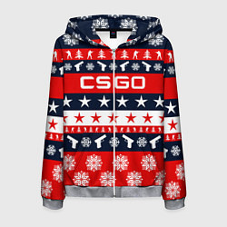 Мужская толстовка на молнии CS:GO New Year