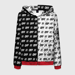 Мужская толстовка на молнии Off-White: Black & White