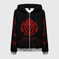 Толстовка 3D на молнии мужская Overlord, цвет: 3D-меланж
