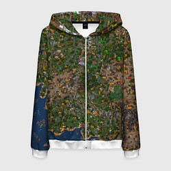 Мужская толстовка на молнии Карта в Heroes 3