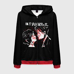 Толстовка 3D на молнии мужская My Chemical Romance, цвет: 3D-красный