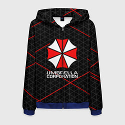 Толстовка 3D на молнии мужская UMBRELLA CORP, цвет: 3D-синий