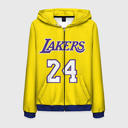 Толстовка 3D на молнии мужская Kobe Bryant 24, цвет: 3D-синий