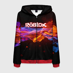 Толстовка 3D на молнии мужская ROBLOX, цвет: 3D-красный