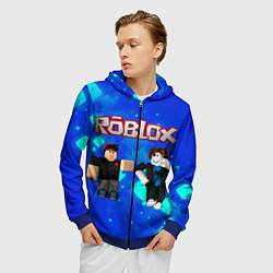 Толстовка 3D на молнии мужская ROBLOX, цвет: 3D-синий — фото 2