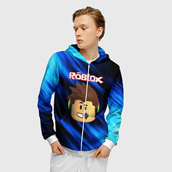 Толстовка 3D на молнии мужская ROBLOX, цвет: 3D-белый — фото 2
