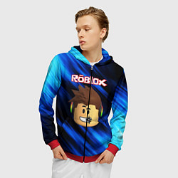 Толстовка 3D на молнии мужская ROBLOX, цвет: 3D-красный — фото 2
