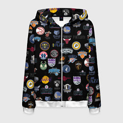 Мужская толстовка на молнии NBA Pattern