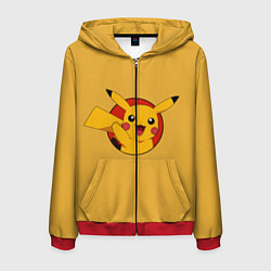 Мужская толстовка на молнии Pikachu