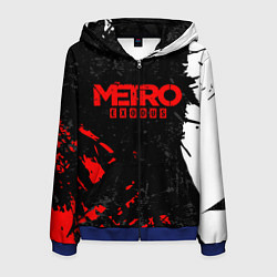 Толстовка 3D на молнии мужская METRO EXODUS, цвет: 3D-синий