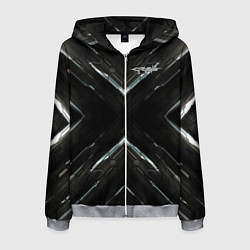 Толстовка 3D на молнии мужская Crysis, цвет: 3D-меланж