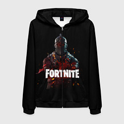 Толстовка 3D на молнии мужская Fortnite Black Knight, цвет: 3D-черный