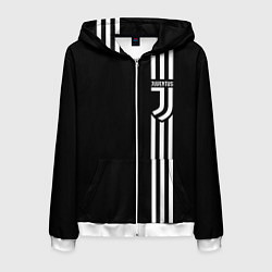 Толстовка 3D на молнии мужская JUVENTUS, цвет: 3D-белый
