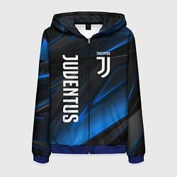 Толстовка 3D на молнии мужская JUVENTUS, цвет: 3D-синий