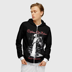 Толстовка 3D на молнии мужская Children of Bodom 7, цвет: 3D-белый — фото 2
