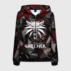 Толстовка 3D на молнии мужская The Witcher, цвет: 3D-черный