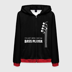 Мужская толстовка на молнии BASS PLAYER GUITAR