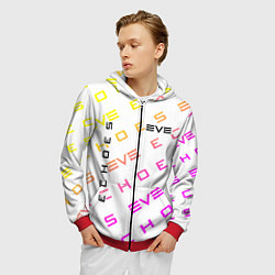 Толстовка 3D на молнии мужская EVE ECHOES ИВ ЭХО, цвет: 3D-красный — фото 2