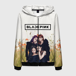Толстовка 3D на молнии мужская BlackPink, цвет: 3D-черный