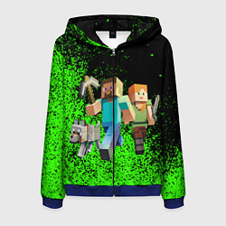 Мужская толстовка на молнии Minecraft