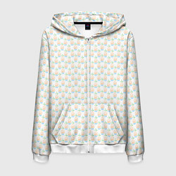 Мужская толстовка на молнии Четыре элемента паттерн текстура