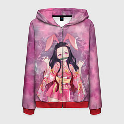 Мужская толстовка на молнии Незуко Камадо