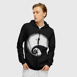 Толстовка 3D на молнии мужская Little Nightmares 2, цвет: 3D-черный — фото 2