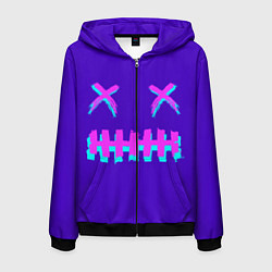 Мужская толстовка на молнии CYBERSTYLE PURPLE EVIL