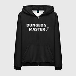 Толстовка 3D на молнии мужская Dungeon Master, цвет: 3D-черный