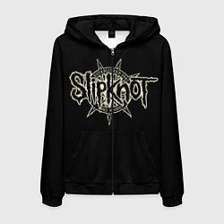 Толстовка 3D на молнии мужская Slipknot 1995, цвет: 3D-черный