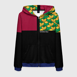 Мужская толстовка на молнии Гию Томиока Kimetsu no Yaiba