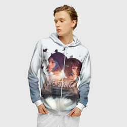 Толстовка 3D на молнии мужская Life is strange Remaster, цвет: 3D-белый — фото 2