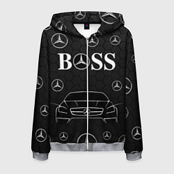 Толстовка 3D на молнии мужская BOSS MERCEDES-BENZ, цвет: 3D-меланж
