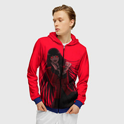 Толстовка 3D на молнии мужская ЮМЭКО БЕЗУМНЫЙ АЗАРТ, цвет: 3D-синий — фото 2